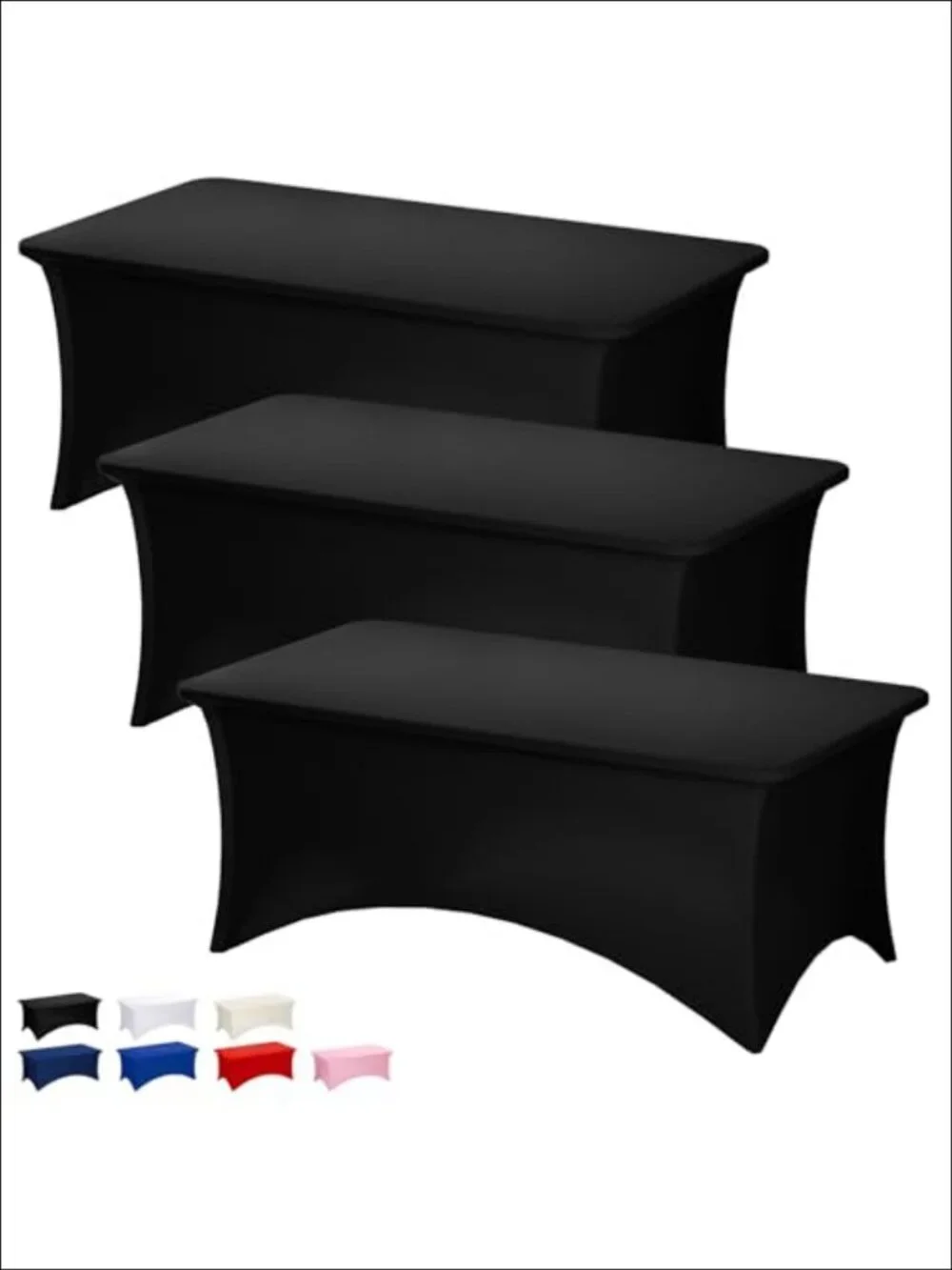 Spandex Fitted Table Cover 8FT Rectangle Stretch Tablecloth